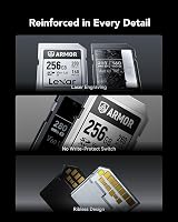 Lexar Armor Silver Pro SD Card 256GB UHS-II C10 U3 V60 280MB/s view 8