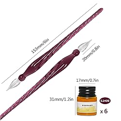 Joi-Fun Glass Dip Pen and Ink Set, Glass