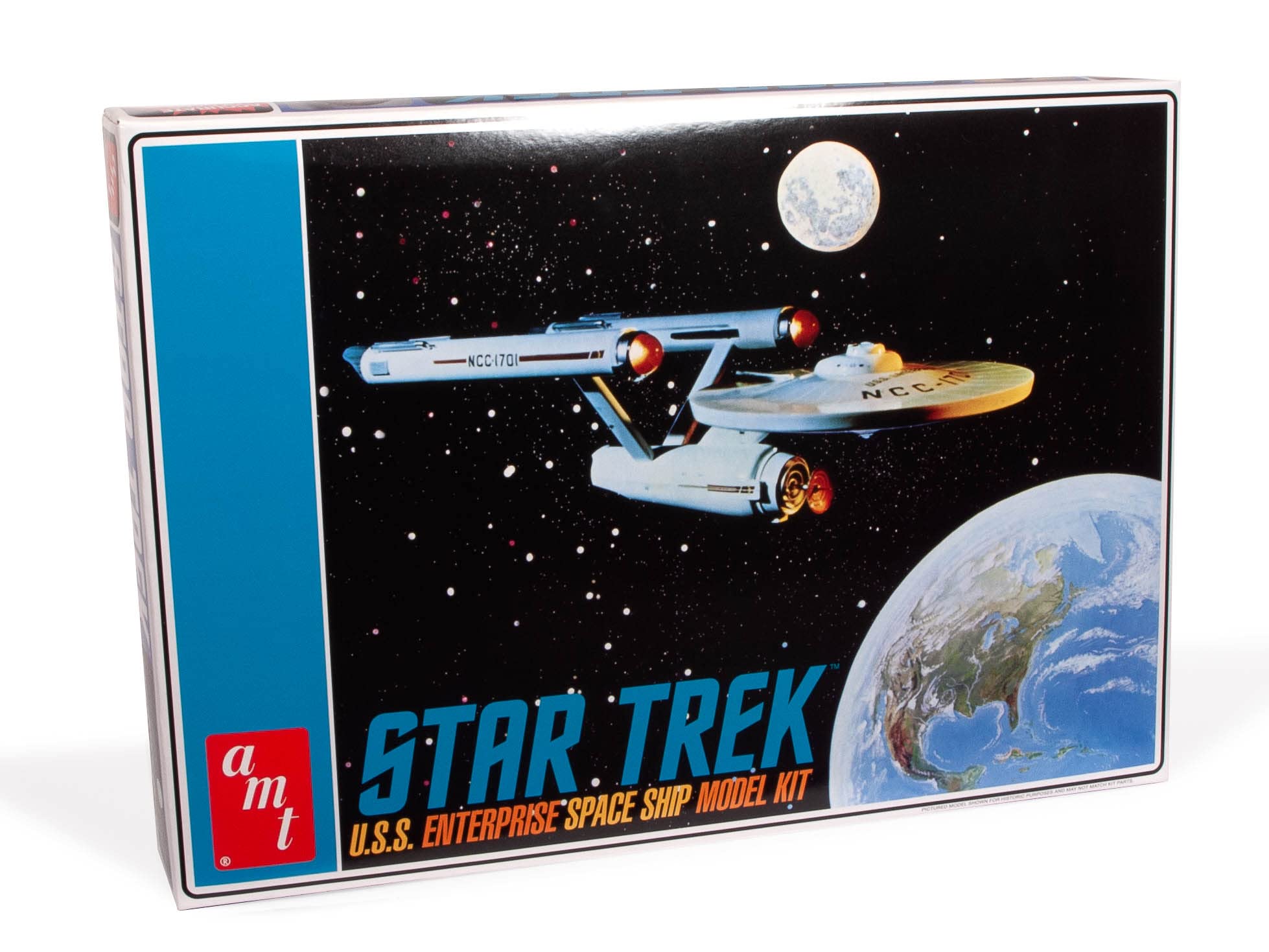 AMT Round2 1/650 Star Trek Classic U.S.S. Enterprise Plastic Model Kit, USS Enterprise NCC 1701