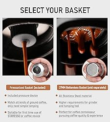 STARESSO Classic Portable Espresso Maker, 2 IN 1