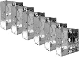 Evoges 1 Gang 25mm Back Box 1.0mm Brass Terminal BS4662 Pack of 6