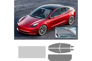 FDAIUN Precut Window Film Tint Kit for Tesla Model Y 2017-2024 Sun Blocking Protection Privacy All Sides Cars Block Infrared UV Rays (Front Windshield 80% + Side Windows 35% + Rear Windshield 35%)
