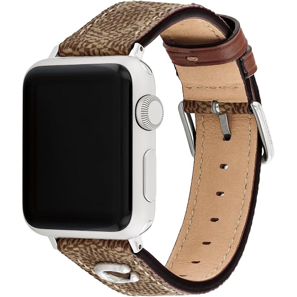 Coach Signature Apple Watch® Strap, 38 Mm And 40 Mm Amazon.com: COACH Apple Watch Strap, Compatible with 38mm  main image 4
