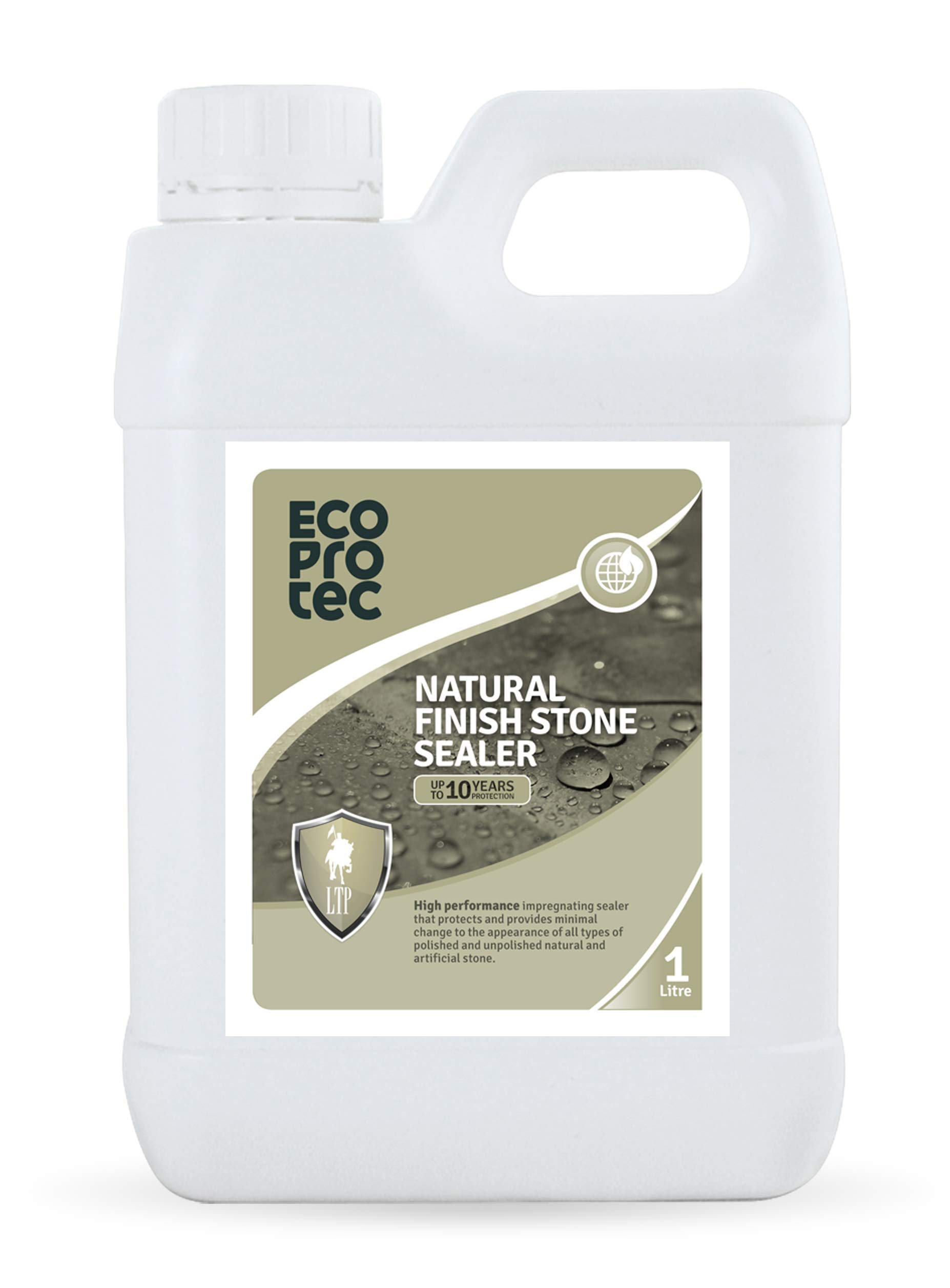 ECOPROTEC Natural Finish Stone Sealer - Water-Based Impregnator for Interior or Exterior Use (1 Litre) - ECOPROTEC Professional