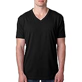 Next Level Apparel Mens Premium CVC V-Neck T-Shirt - 6240, Black, Large