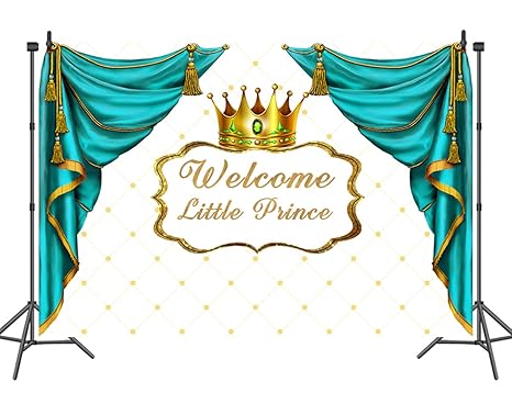 Amazon Com Sensfun Prince Backdrop King Gold Crown Curtain