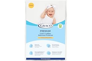 Lot de 2 protège-matelas imperméables de qualité supérieure pour berceau et enfant