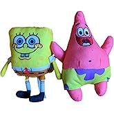 Spongebob 10 Inch and Patrick 11 Inch Stuffed Plush Doll Toy Set