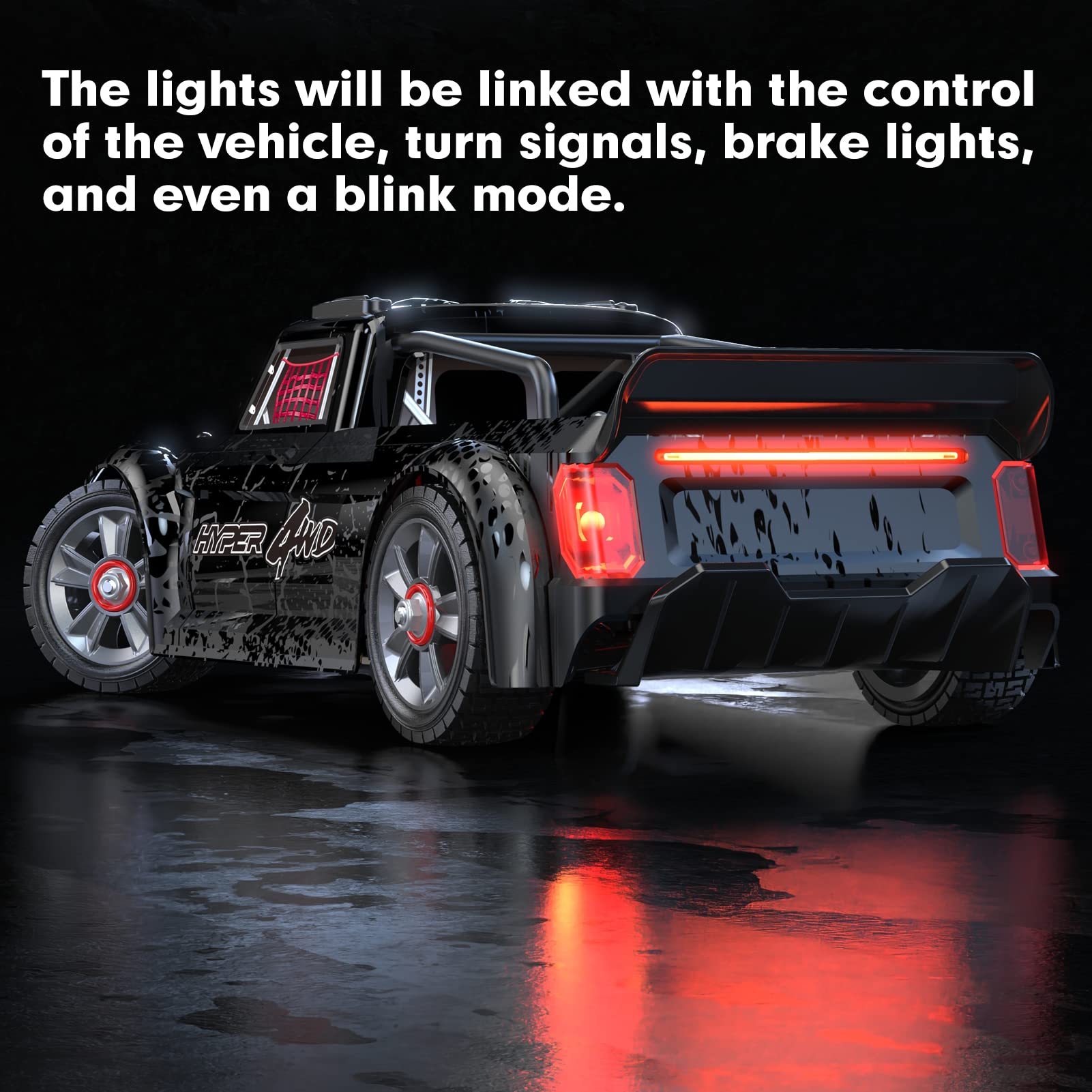 HYPER GO 14301 V3 1/14 RTR Brushless RC Drift Car with Gyro, Max 38 mph Fast RC Cars for Adults, 4WD All-Road Street Bash RC Truck, Electric Powered High Speed Drifting for Adult