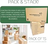 W.E. Roberts Strong Large Cardboard Moving Boxes 15 Pack UK FSC view 6