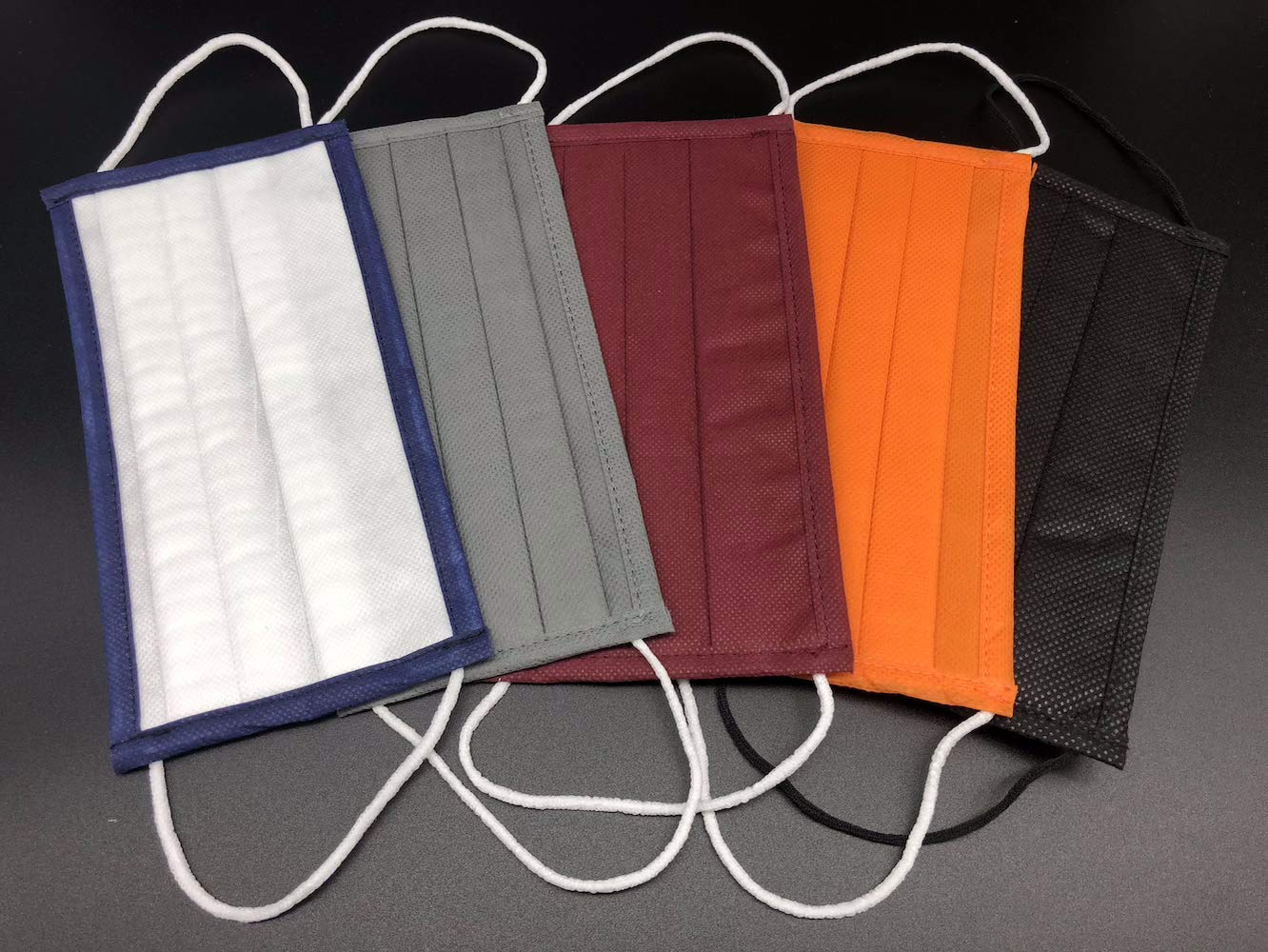 CECONCEPT Fabric Protective Masks, Washable at 20 Times, 3 Ply, Category 1, UNS1, AFNOR, DGA Certified, 5 Colours