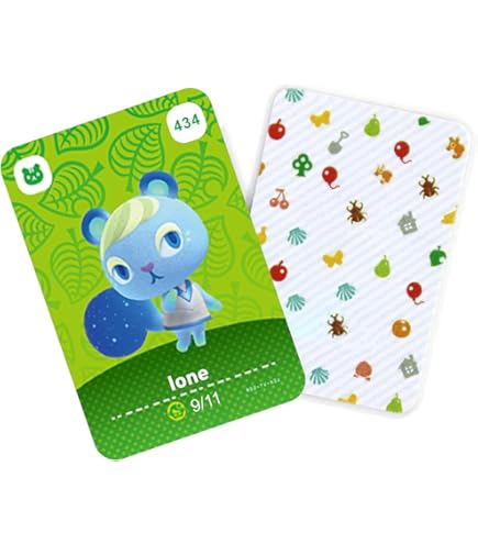 CARTE ANIMAL CROSSING NEW HORIZONS AMIIBO JAMBETTE / GAMBETTE 028
