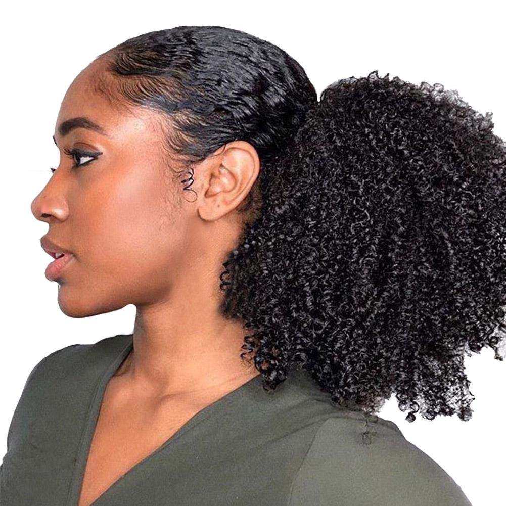 Amazon Com Jungles Black Curly Hair Ponytail Extension Afro