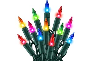 Dazzle Bright Christmas Mini String Lights, 30FT 150 Incandescent Light Up Fairy Lights with UL Certified Xmas Decorations for Indoor Outdoor Yard Party Christmas Tree Decor (Multi-Colored, 1)