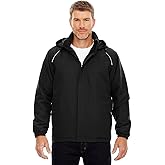 Ash City - Core 365 Men's Tall Brisk Insulated Jacket 4XT BLACK