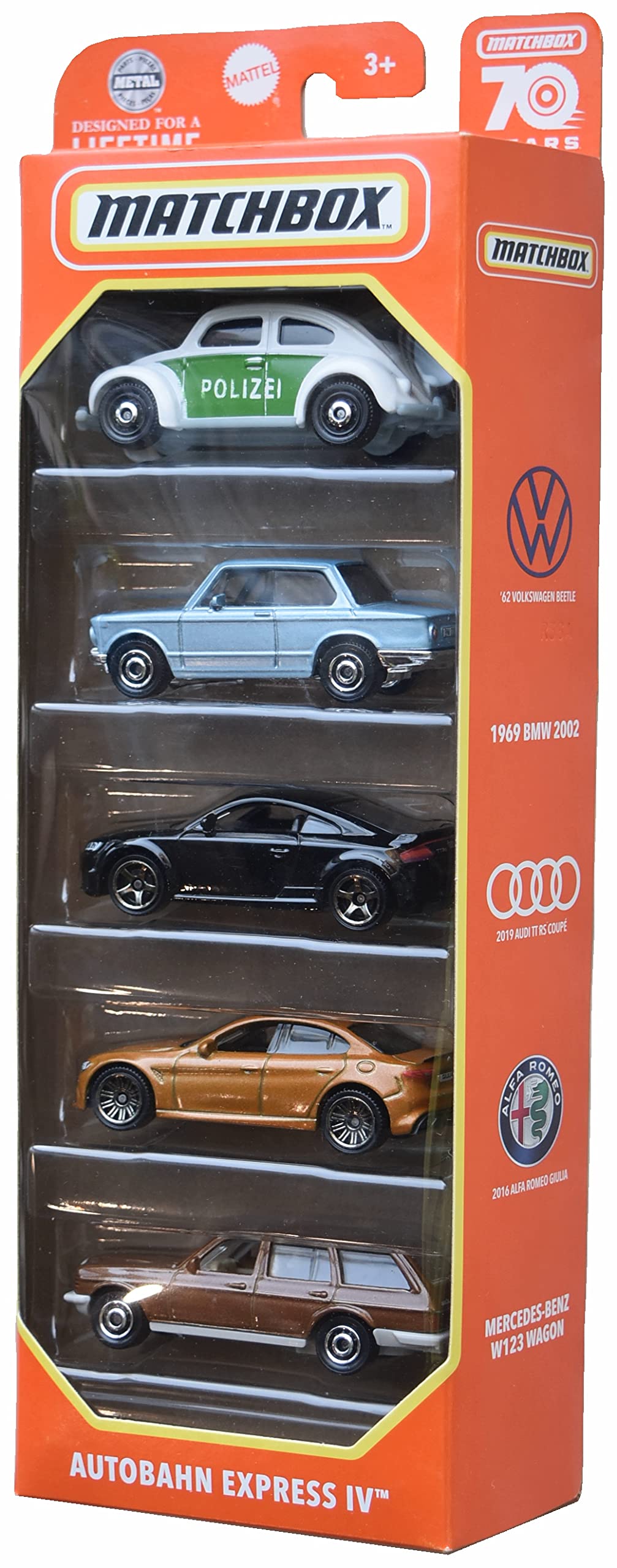 Matchbox Autobanh Express IV, 5 Pack