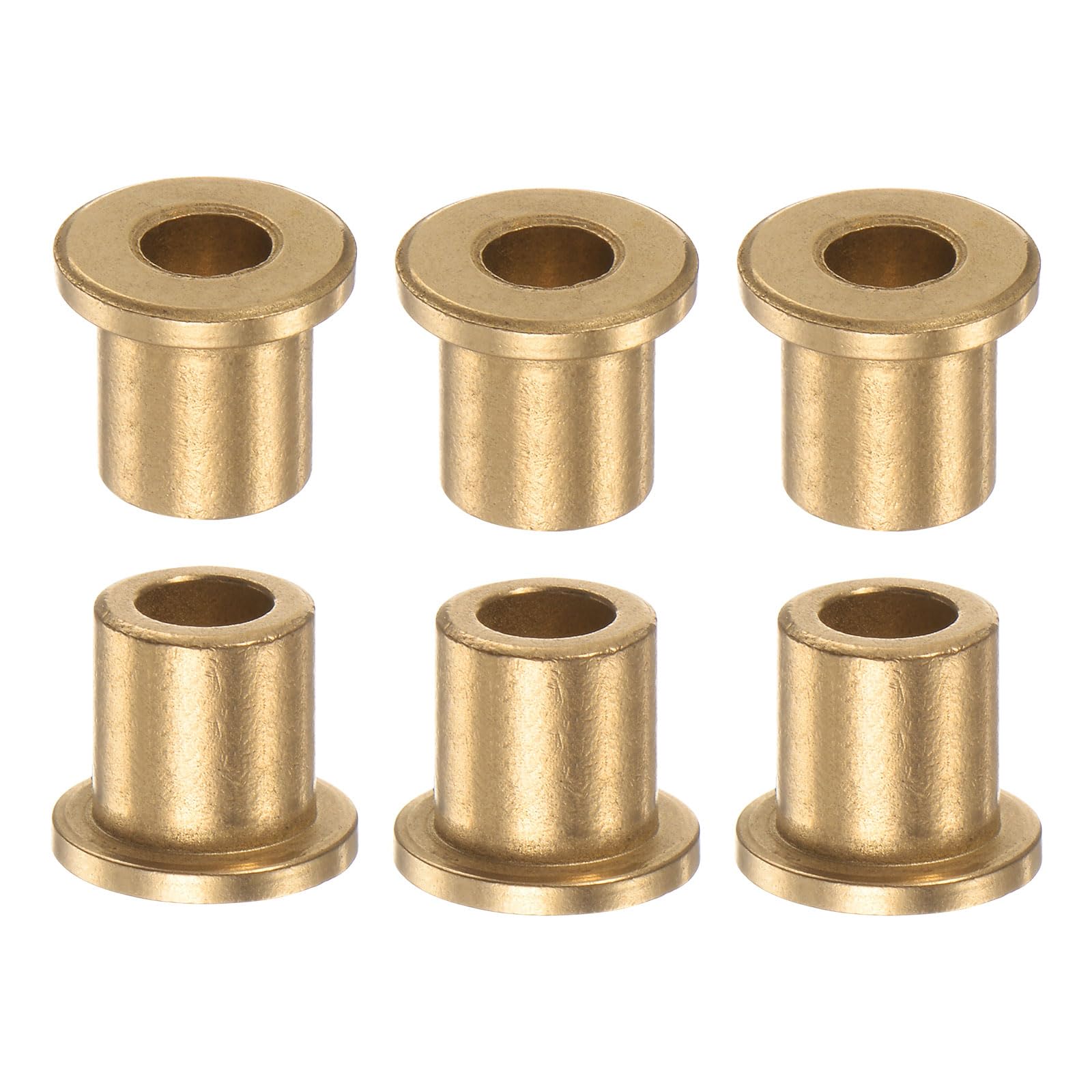 HARFINGTON 6pcs Flange Bearing Sleeve 6mm Bore 10mm