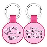 Brayhoo Silent Silicone Dog Tags, Custom Engraved