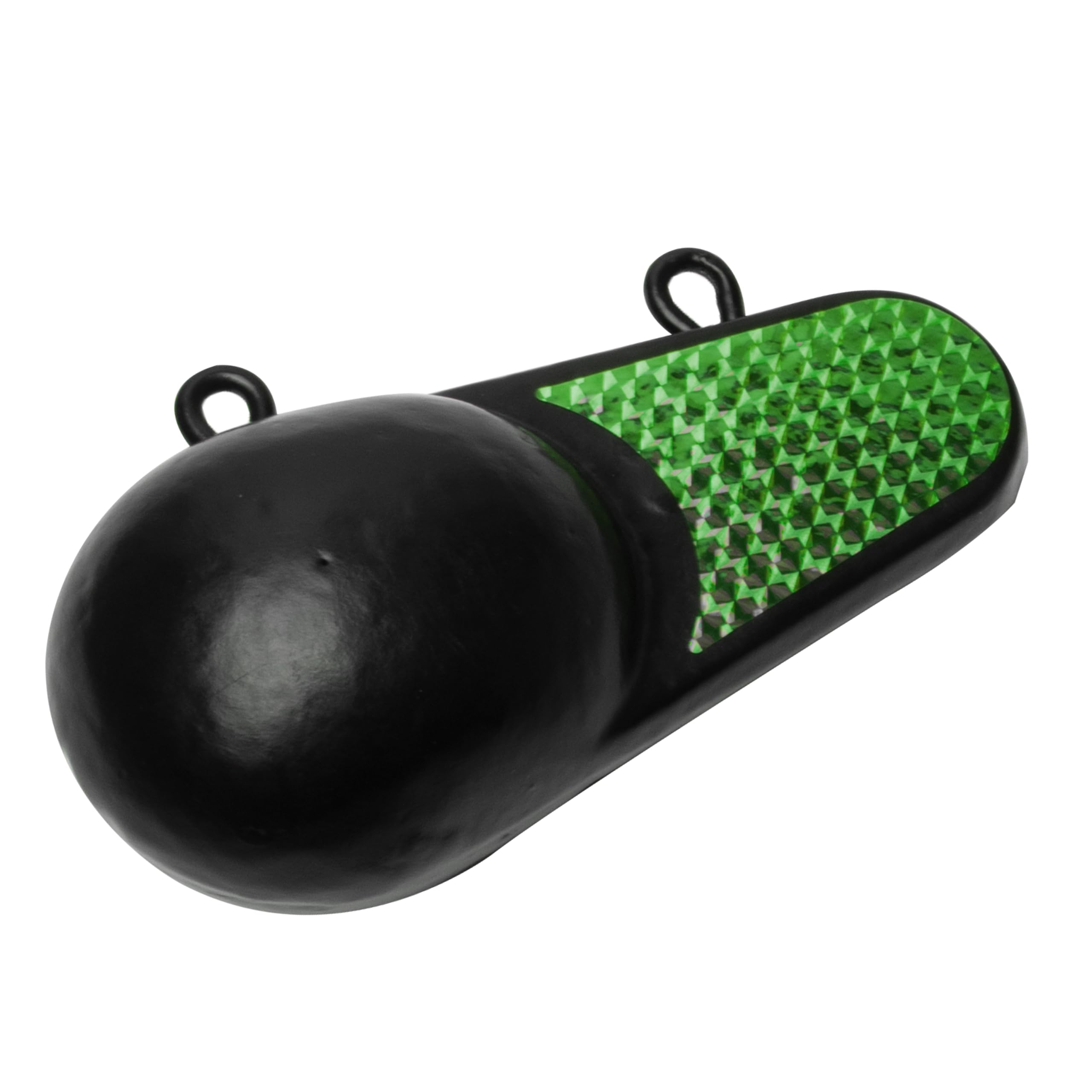 Extreme Max 3006.8975 Coated Keel-Style Downrigger Weight - 6 lbs. with Green Flash Image