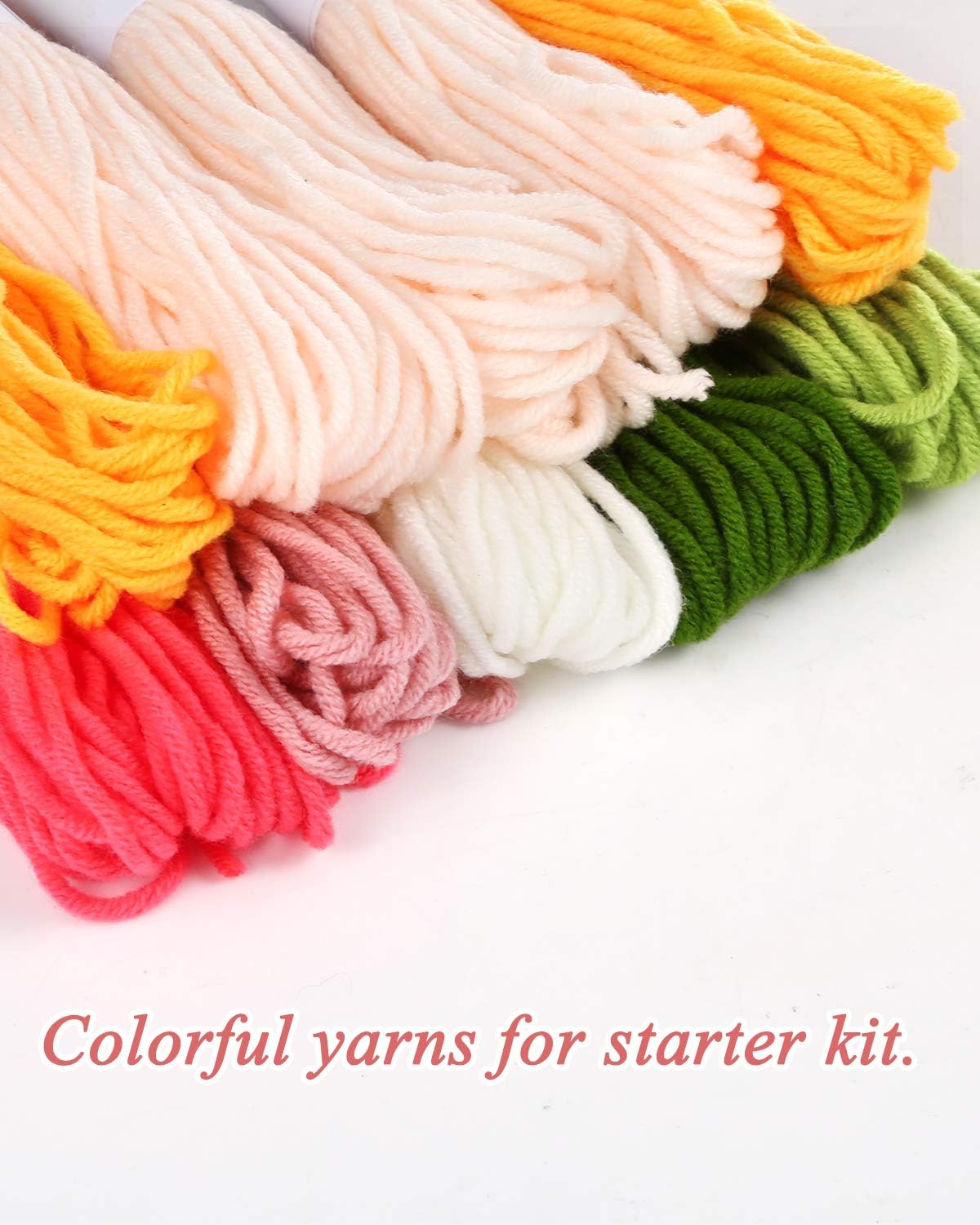 Pllieay 2 Set Punch Needle Embroidery Starter Kits include Instructions, Punch Needle Fabric with Pattern, Yarns - Image 5