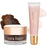 Sara Happ Let's Glow Lip Scrub &amp; Shine Kit: | Brown Sugar Lip Scrub + The Lip Slip One Luxe Gloss
