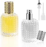 LOPHE Perfume Atomiser Refillable 50ml Twin Set Gold Silver Glass view 1