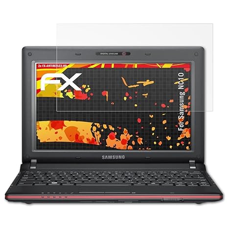atFolix Schutzfolie kompatibel mit Samsung NC10 Displayschutzfolie, HD-Entspiegelung FX Folie (2X)