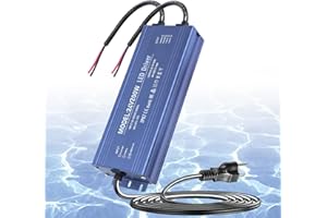 SUCIKORIO 24V 200W LED Power Supply Waterproof IP67, Ultra Slim LED Transformer 100-265V AC to 24V DC 8.3A Converter Quiet Low Volt LED Driver Constant Voltage Driver Adapter for Indoor and Outdoor