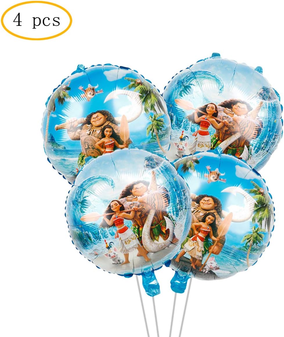 4pcs Moana Balloon, Moana party 
