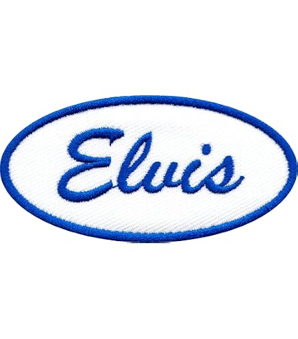 Patch Tissé Officiel Elvis Presley - Motif 'Elvis Where R&R Was Born' - Taille Environ 100x100 Mm - Pour Veste, Sac, Customisation - 9