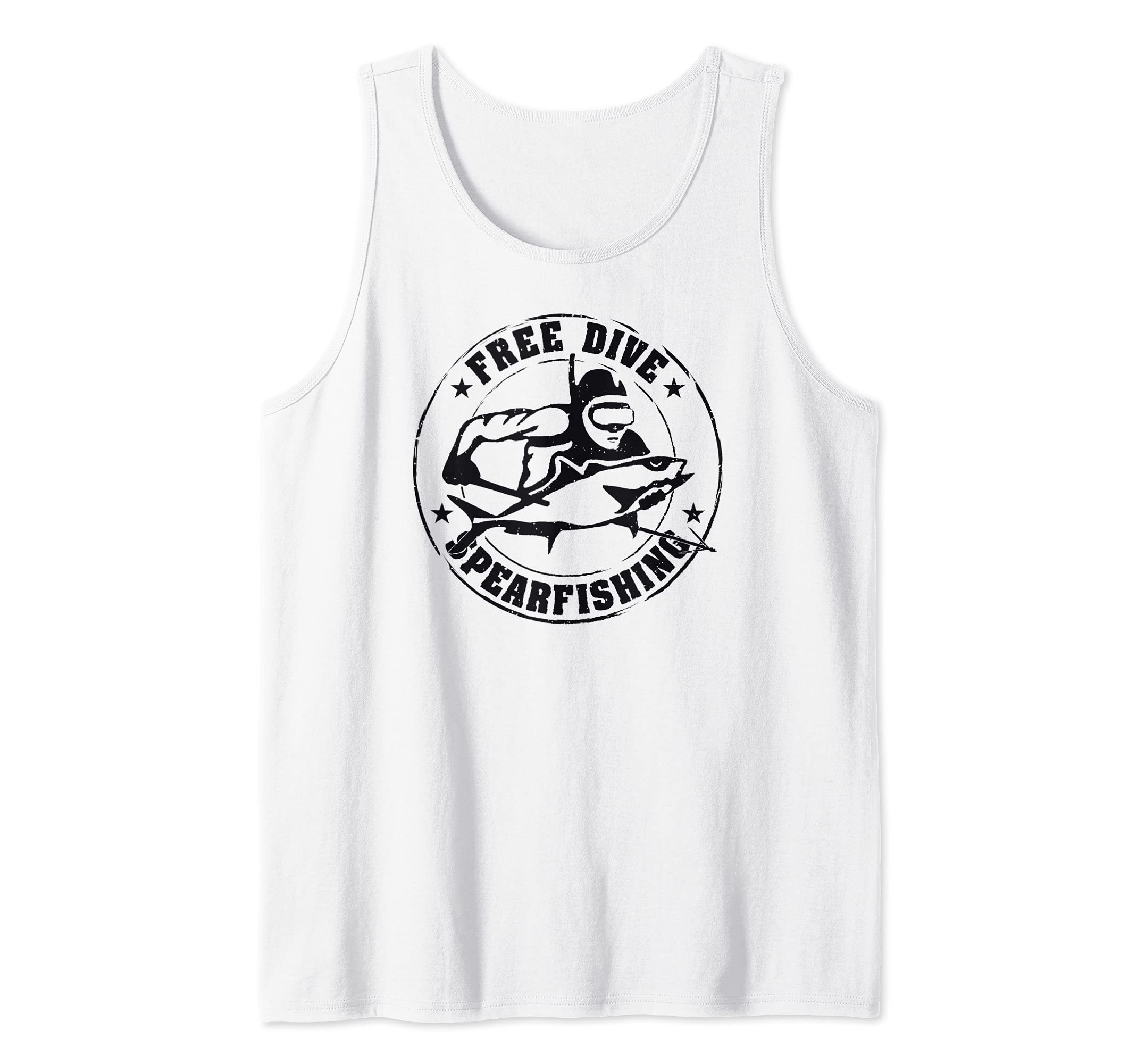 Spearfishing Scuba Diving Diver Fishing Free Dive Tank Top