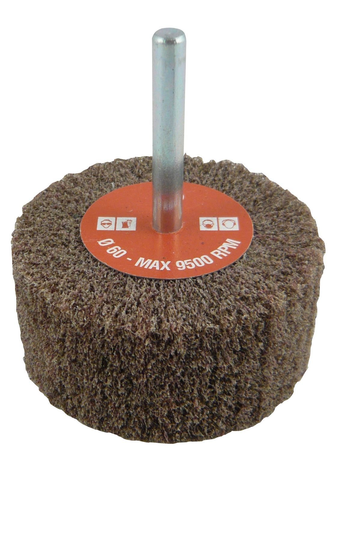 CALFLEX RVF6030/6.CP/M - Ruedas fibra con vástago RVF CP (Ø Ext. 60 mm; Espesor 30 mm; Vástago 6 mm; Grano Medio-120)