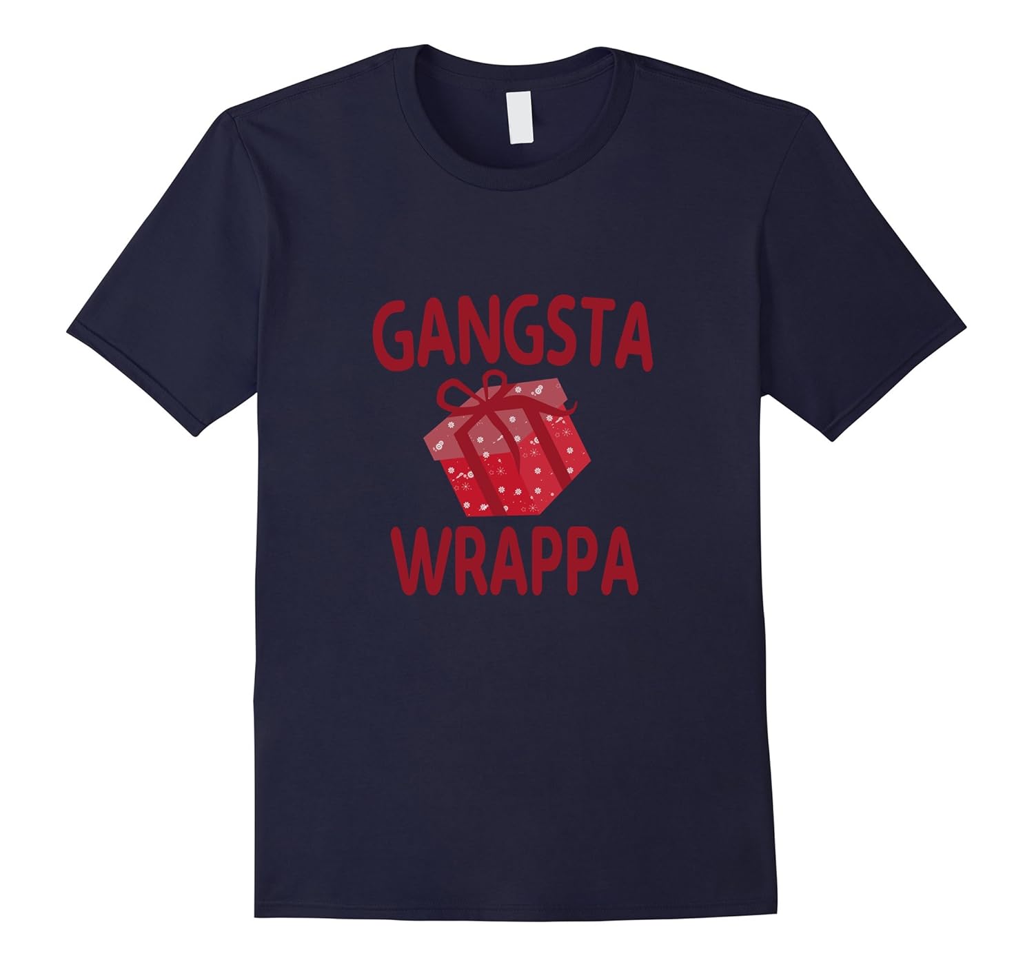 Gangsta Wrappa Funny Xmas Tshirt-CL