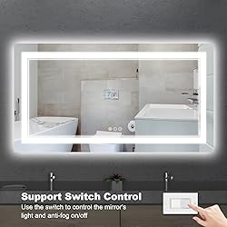 ISTRIPMF 60x28 Inch LED Bathroom Mirror with