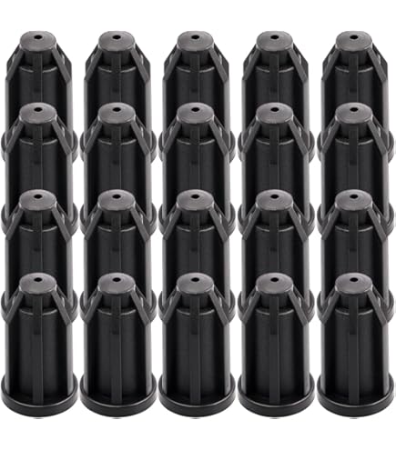 2 Inch Plastic Caster Wheels 1.25 Inch Black Plastic Furniture Casters - Light Duty Wood Stem Casters For Chairs & Tables Plastic Wheels
