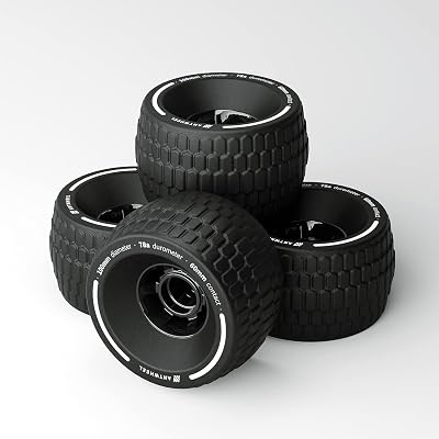 ANTWHEEL All-Terrain Longboard Wheels 100mm Electric Skateboard Wheels 78A high Rebound Urethane Wheels (All-Terrain Wheels)
