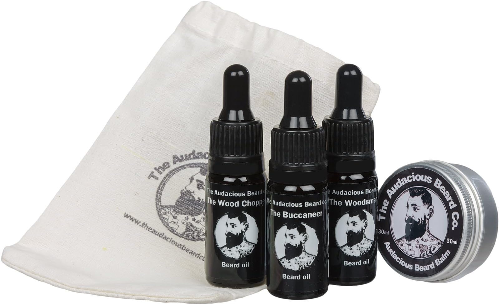 Beard Oils & Beard Balm Gift Set - The Audacious Beard Co