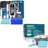 Metene S Blood Glucose Monitor Kit &amp; Metene Blood Glucose Test Strips 300 Count