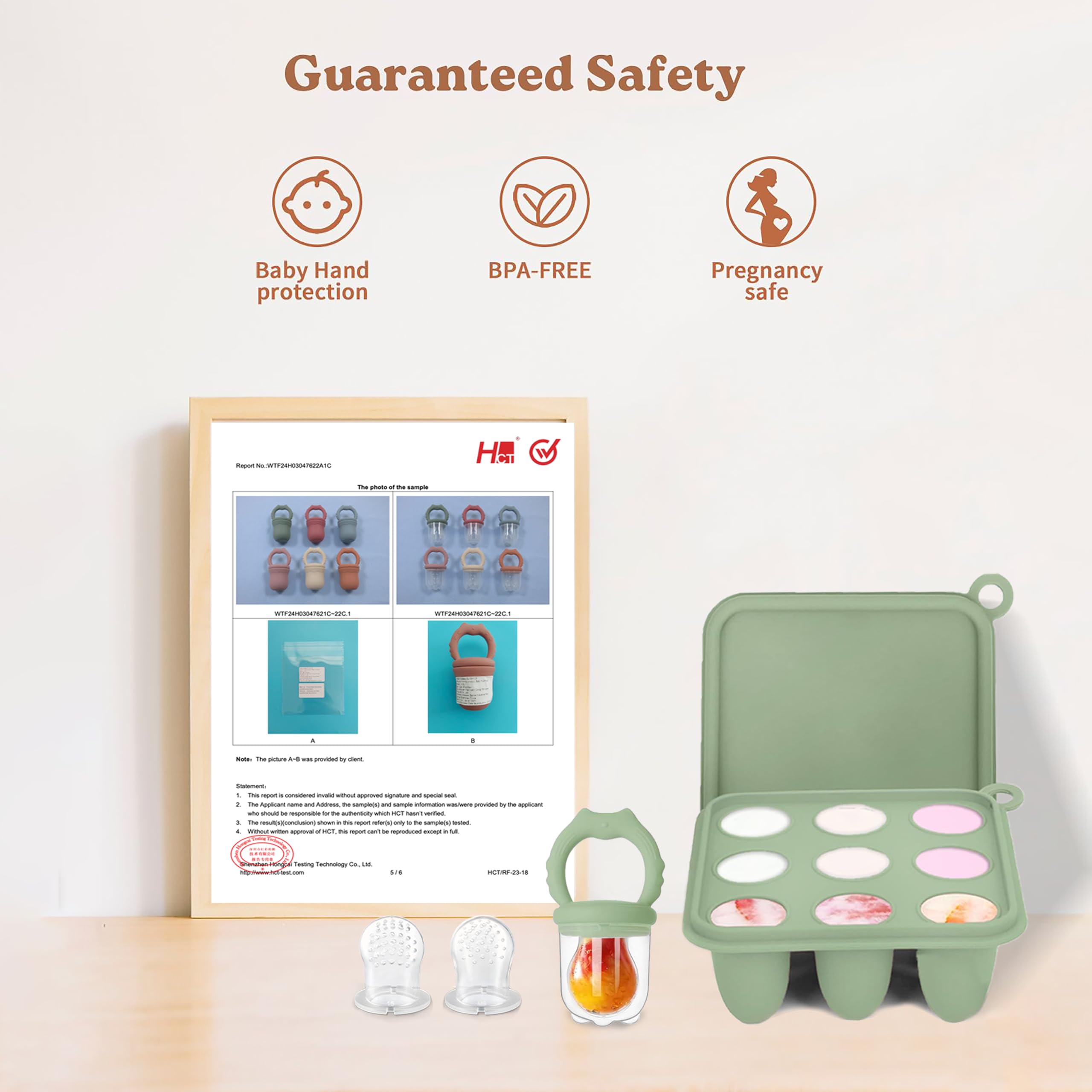 Fruchtsauger Baby | Fruchtsauger Baby ab 6 monate | SchnullerAufbewahrungsbehälter für Babynahrung Muttermilch Eiswürfel (Blue) 8