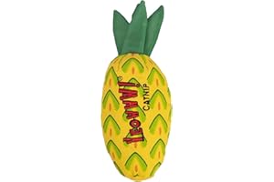 YEOWWW! Pineapple Catnip Toy for Cats, Yellow, 7", for All Breed Sizes