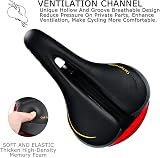 DAWAY C66 Comfortable Bike Seat with Memory Foam and Taillight view 4