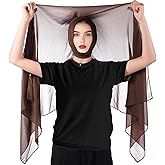 Geyoga Instant Chiffon Hijab 3-in-1 Hijab Scarf for Women Muslim Soft Long Head Scarf Wrap with Built-in Magnets and Undercap