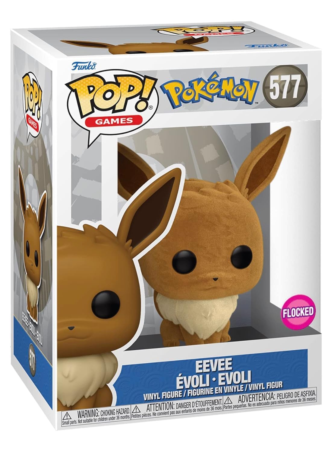 Funko Pokemon Pop: Eevee Eevee Flocked #577 Special Edition