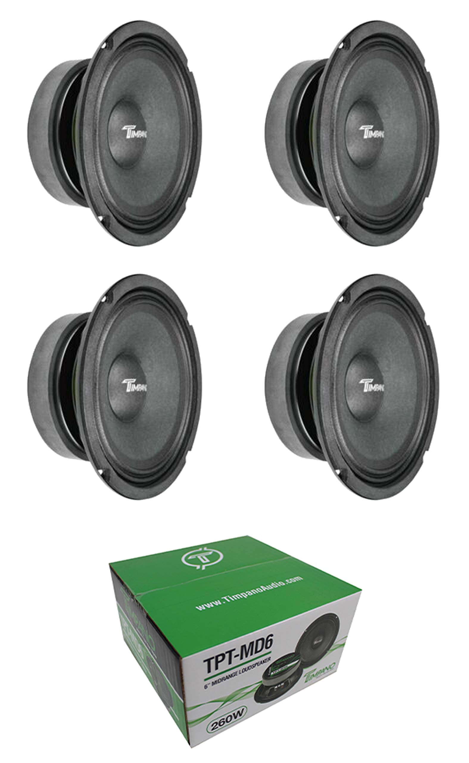 Buy (4) Timpano TPT-MD6 Full Range Mid 