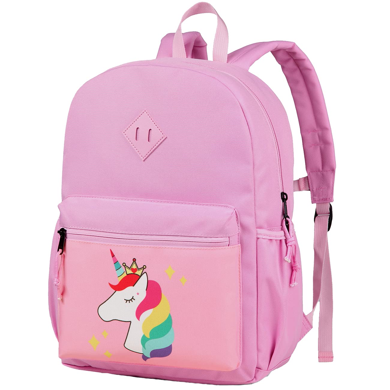 Kasgo Toddler Backpack, Lightweight Kids Backpack Cute Unicorn School Bag for Girls Preschool School Rucksack Bookbag for Kindergarten with Chest Strap Pink Unicorn