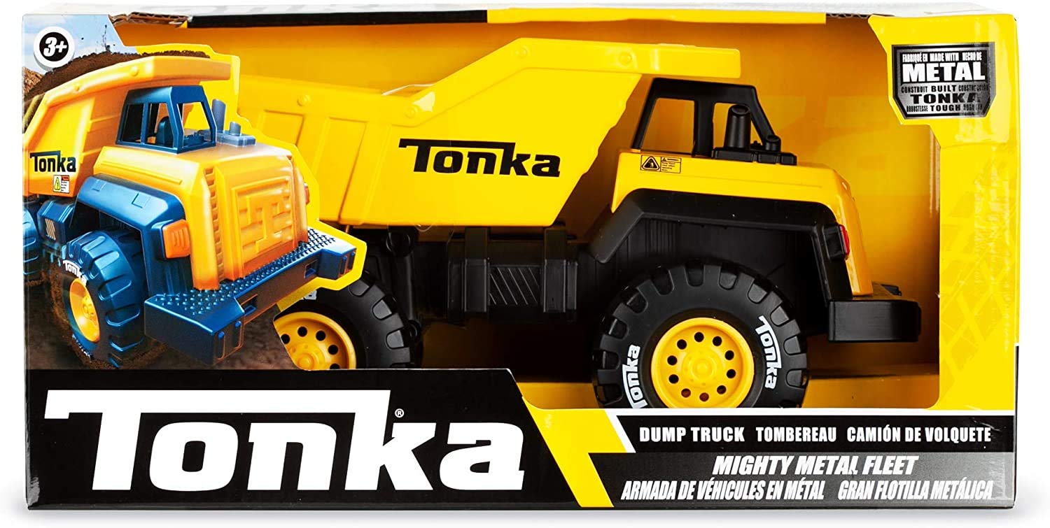 Basic Fun Tonka Mighty Metal Fleet | Dump Truck | Kids Construction Toys for Boys and Girls, Vehicle Toys for Creative Play, Motor Skill Development for Kids Ages 3 06061