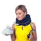 Jeiar Cervical Neck Traction Device - Inflatable & Adjustable Neck Stretcher Pillow for Home Traction Spine Alignment - Best Relief for Neck, Head and Spinal Pain - Neck Brace Collar, Hammock