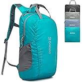 G4Free 25L Lightweight Hiking Backpack Packable Foldable Sport Travel Daypack Water Resistant for Women Men(Peacock Blue)