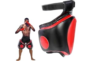 RUBAPOSM Muay Thai Thigh Pads Kickboxing Thigh Pad Leg Kick Pad for Martial Arts Coach Trainer Taekwondo Sparring Gear Thigh Body Protector