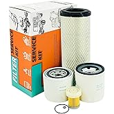 Lvdrwi TA040-93230 Air Fi-lter Maintenance Kit Fits K-bota L3800 L3700SU L3400 L3200 L2800 L2501 Tractors Replaces HH164-32430 6A320-59930 HH3A0-82623 Oil/Fuel/Hydraulic Filter